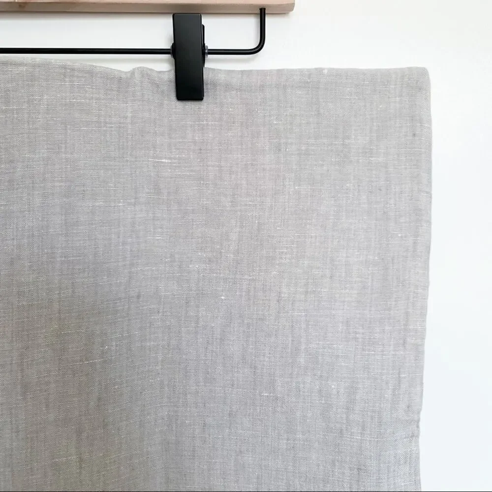 Restoration Hardware Banded Washed Linen King Sham